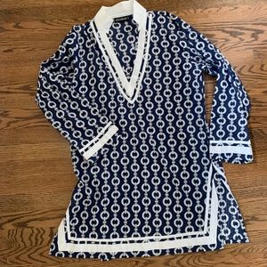 Shiraleah Navy Ring Design Tunic - Large